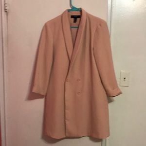 long blazer, buttons down the front